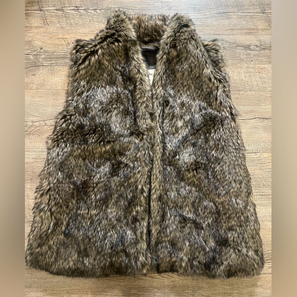 Abercrombie & fitch faux fur brown vest - Picture 6 of 12